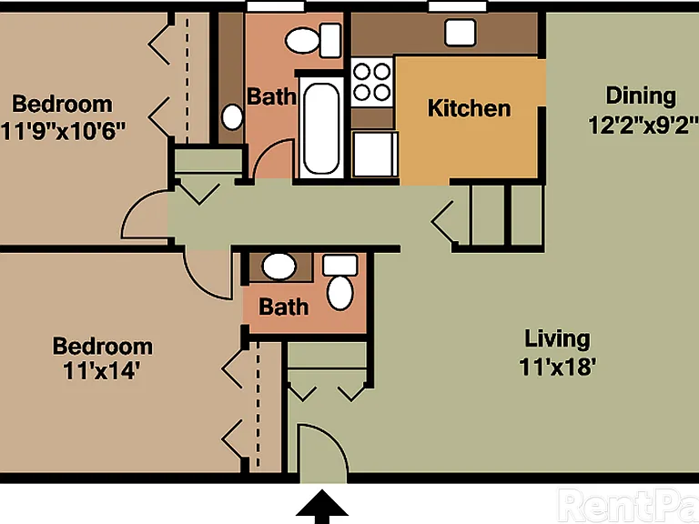 2 Bedroom Drake 2 Bedroom Drake
