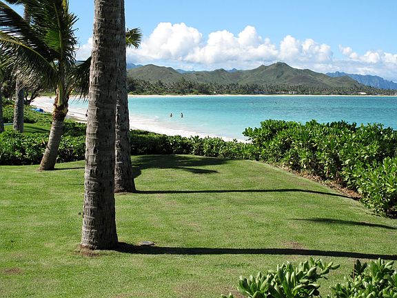 Looking north on the private beach access path