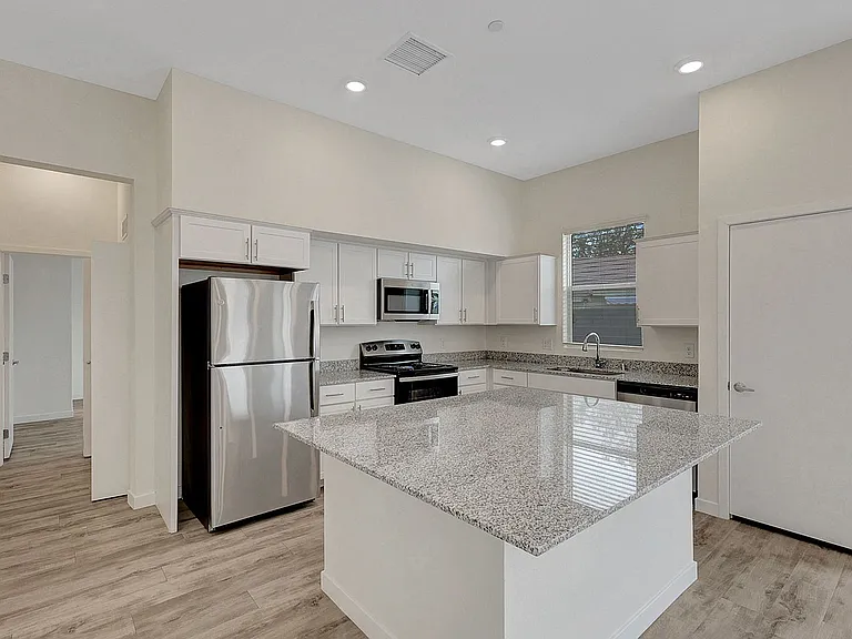 Explore this contemporary kitchen designed for style and functionality.