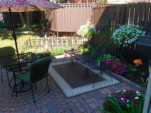 beautiful private patio