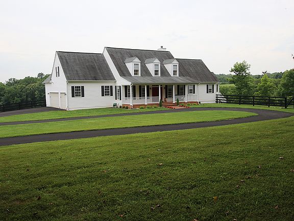 Home faces a wooded area