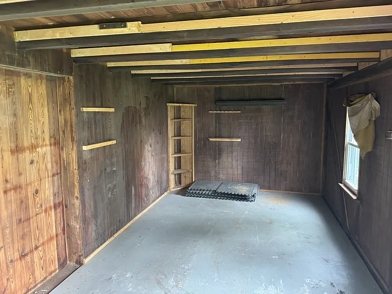 Inside Storage shed