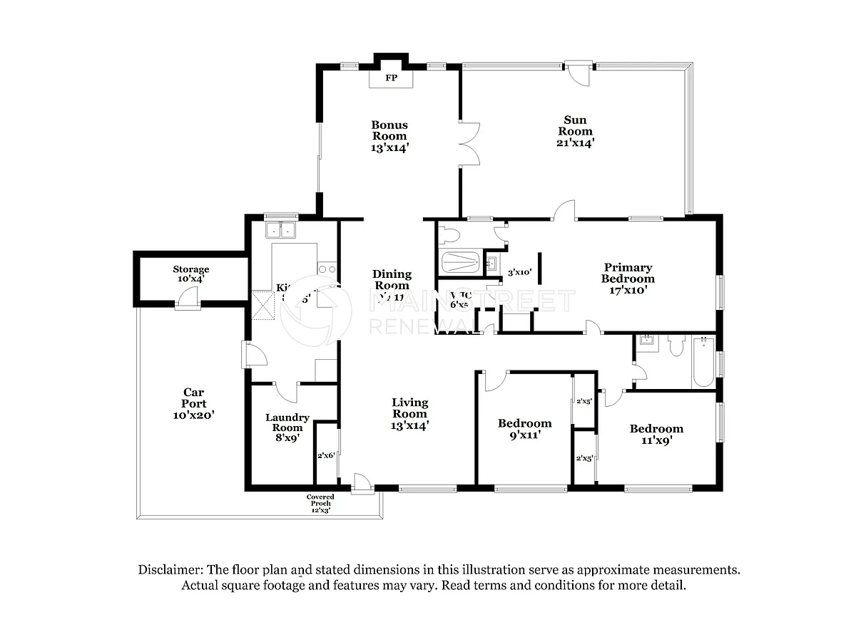 floor plan - 5027 McManus Dr