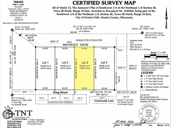 King St #3, Oconto Falls, WI 54154