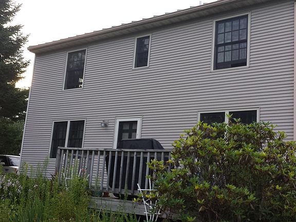 Deck surrounded by perennials