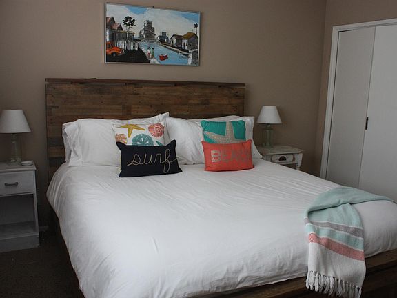 master BR accommodates king size bed
