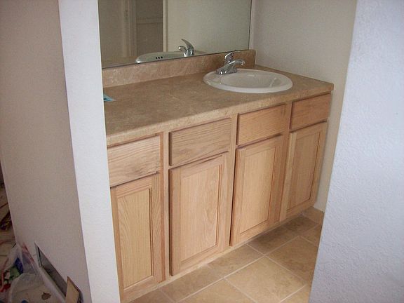 Master bath new flooring and cabinets