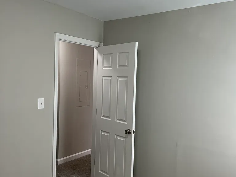 Bedroom with new carpet