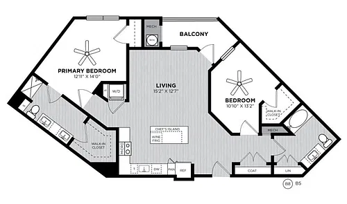 Floor plan B8 Newcomb