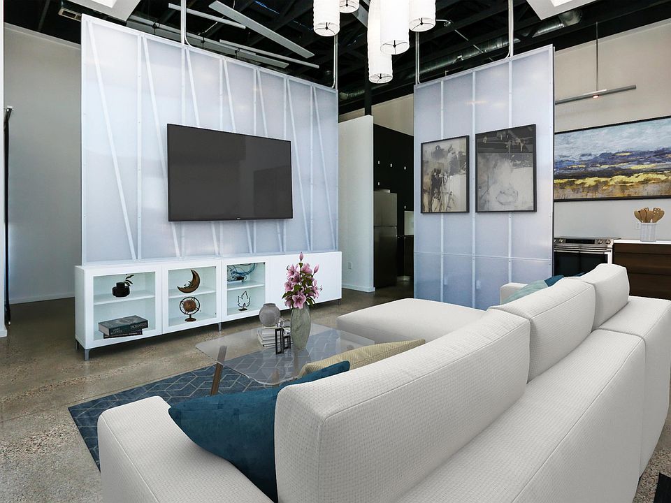 Unit staged as residential living