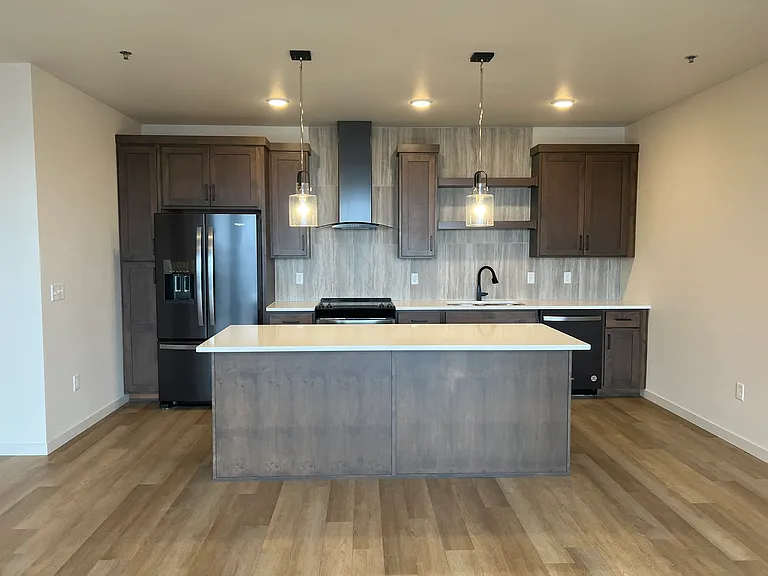 Entry Kitchen Living