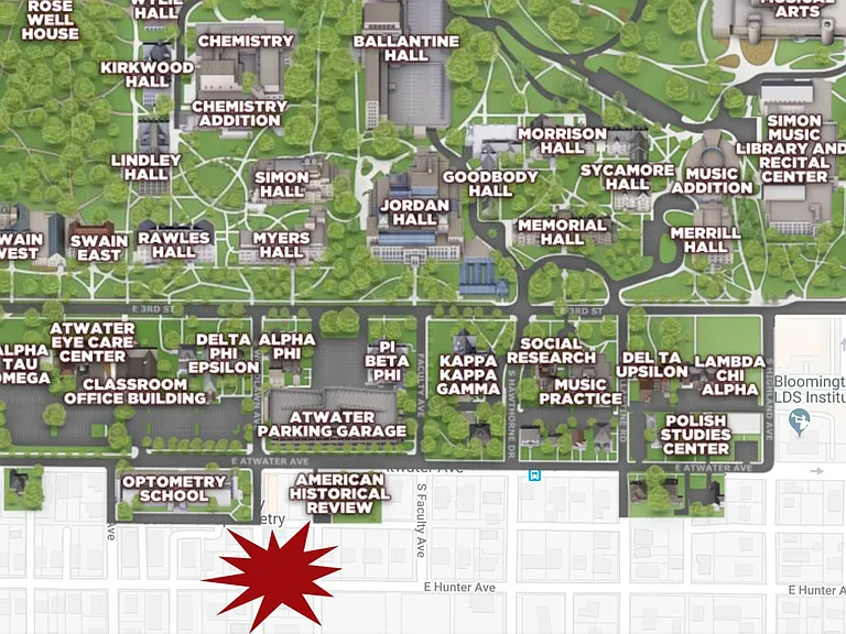Conveniently located 2 minutes/blocks to campus and downtown Bloomington