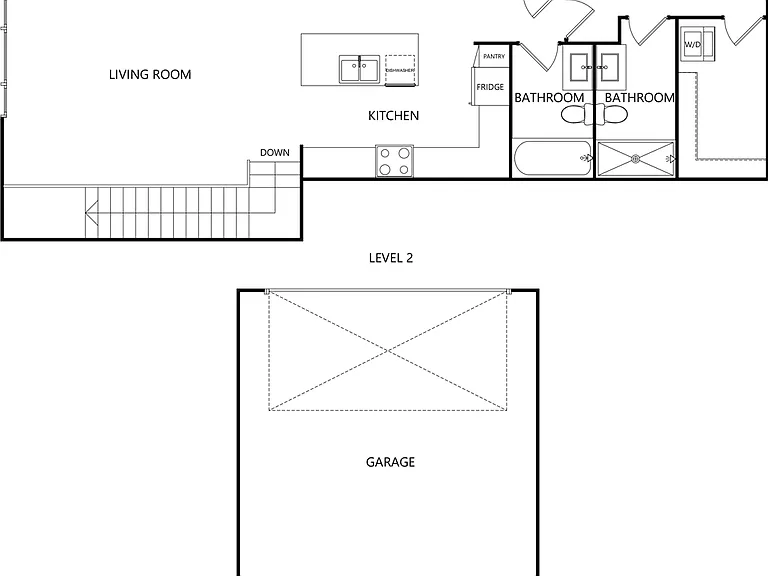 MF U1 Townhome 2bed - 2 bath - 1251 sqft
