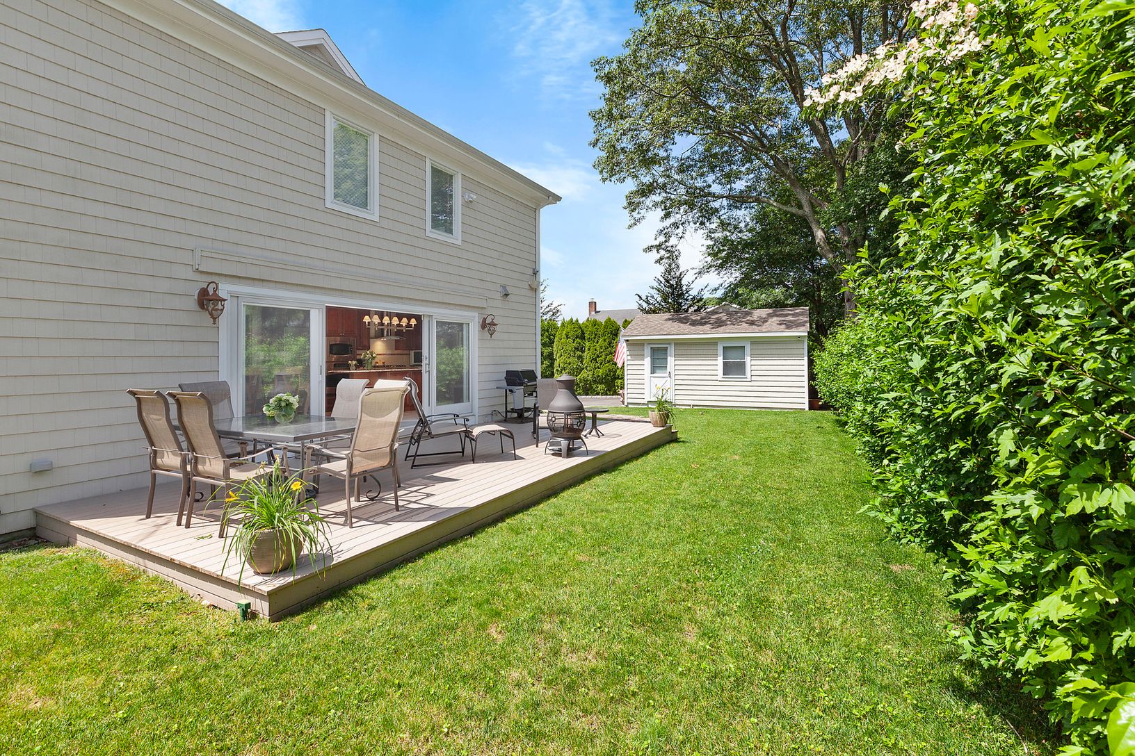  rear deck lawn