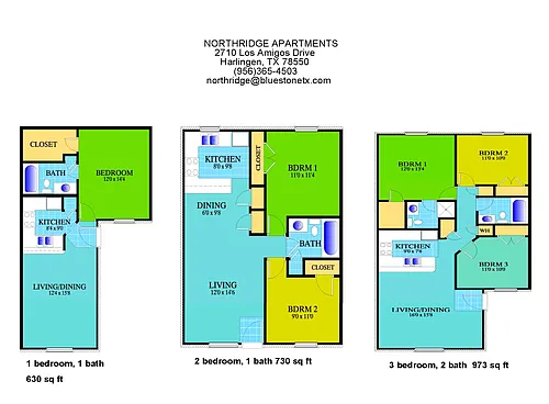 Floor plan 3 Bedroom 2 Bathroom