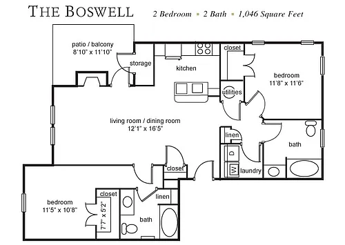 Floor plan B3 | The Boswell