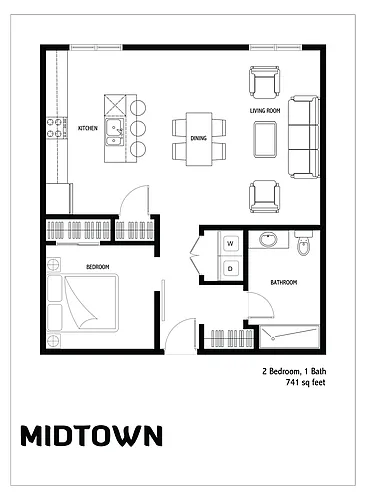 Floor plan Unit BF