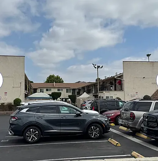 Parking lot of property