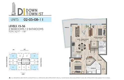 Floor plan 2B-2B