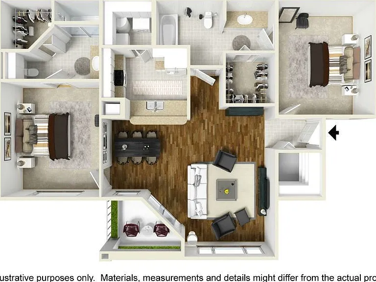 Charles Towne - Georgetown - 2 Beds - 2 Baths - 1090 Sq. ft.