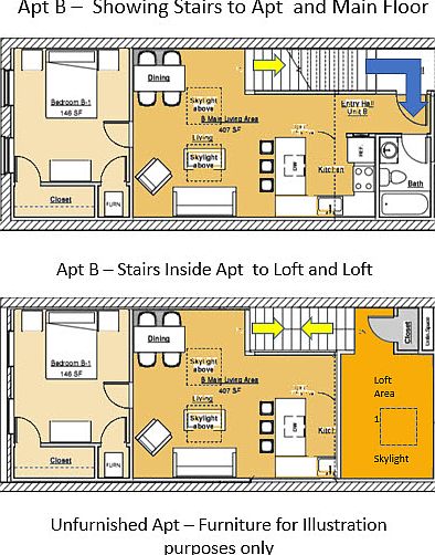 Floor Plan - 1 Bdroom + Loft