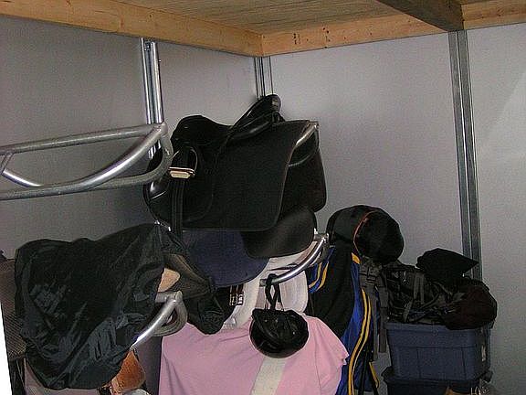 Tack room interior