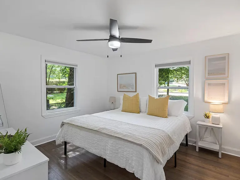 Spacious room with king bed mattress and full closet