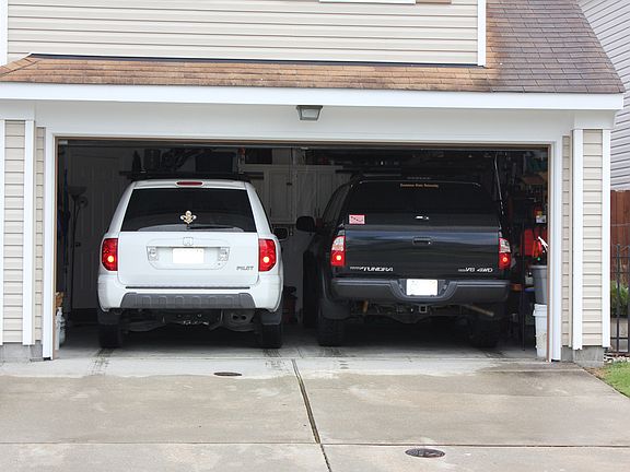 Attached 2-car garage