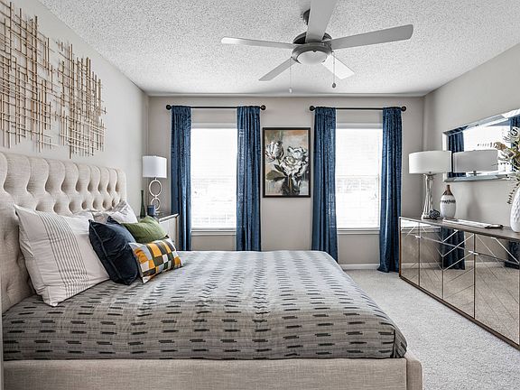 Bedroom with Tall Windows