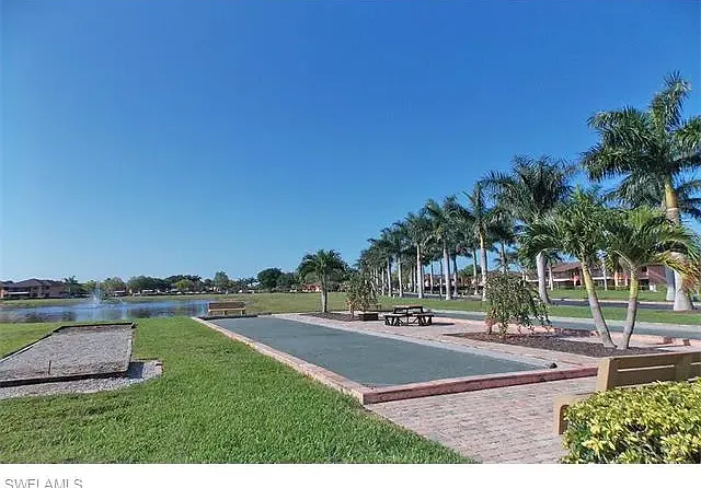 shuffle board and bocce ball