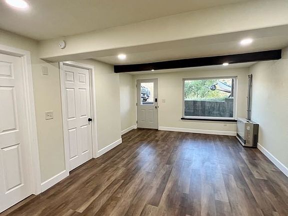 Bottom unit large open layout for family room/dinning room and kitchen.