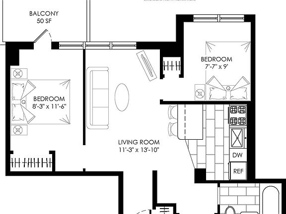 2nd image of 50 W 93rd St #507O