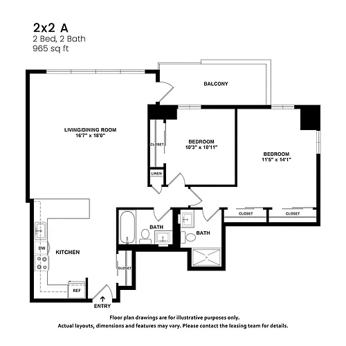 Floor plan 2X2 A