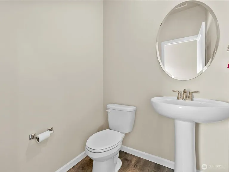 Half bathroom on first floor