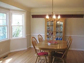 Formal dining room & beautiful wood floor