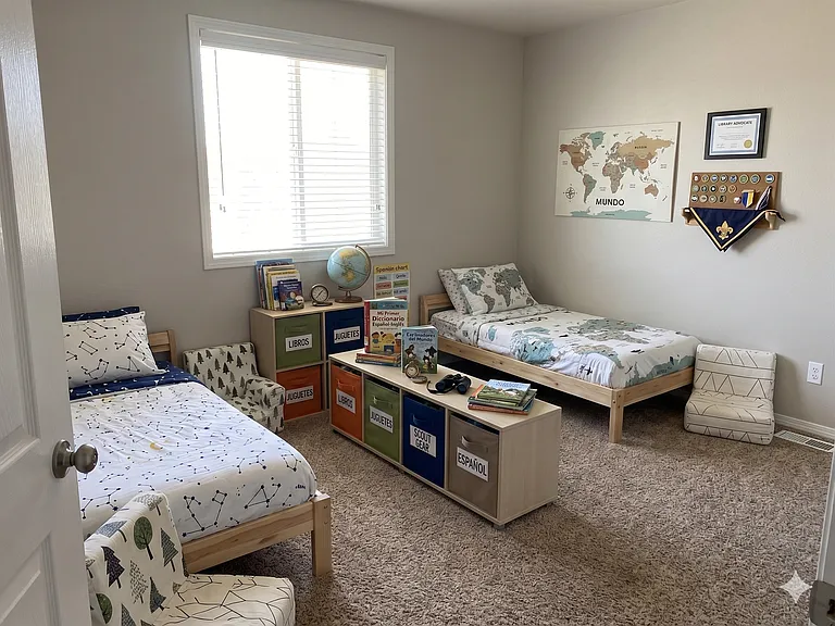 Upstairs bedroom #1 (staged)