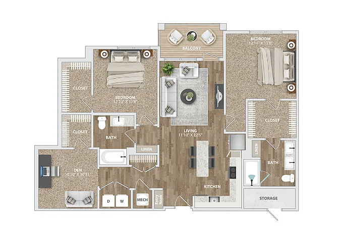 Floor plan B5 DEN