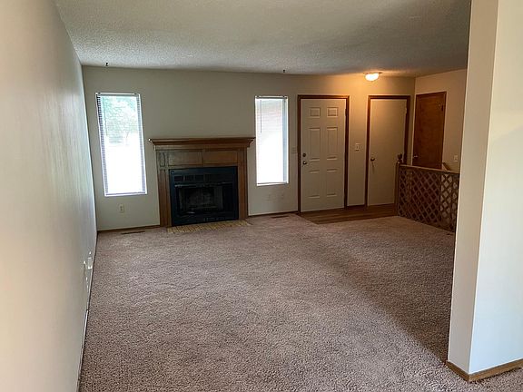 View from dining room into living room