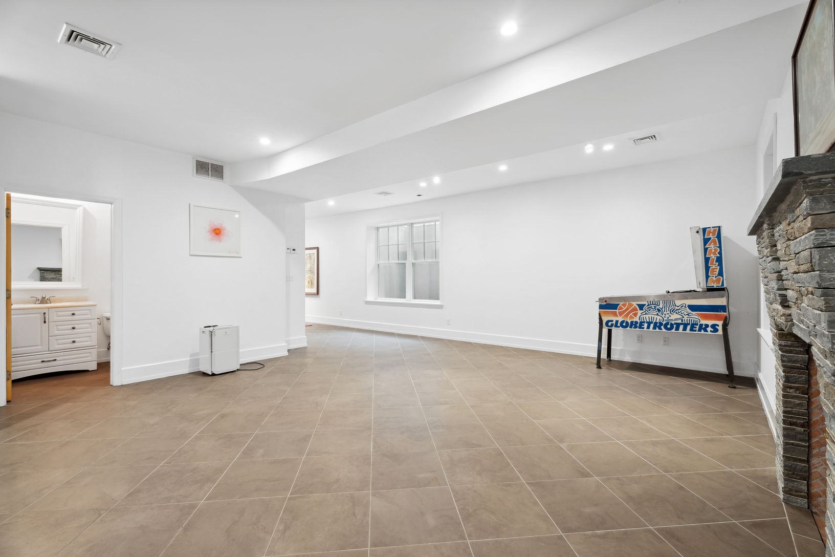  Full bath and 1 of 8 large egress windows