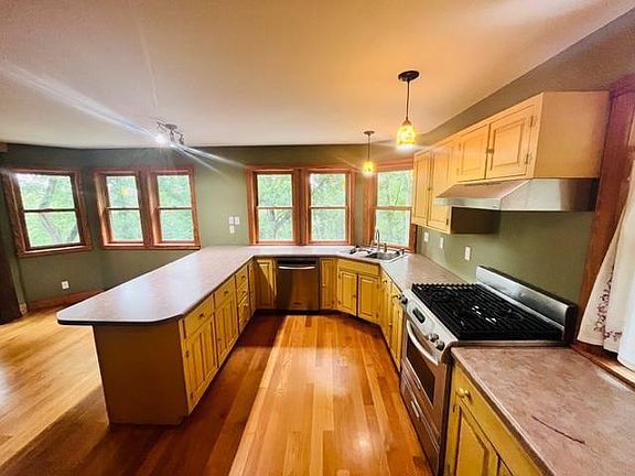 kitchen area view looking into dining