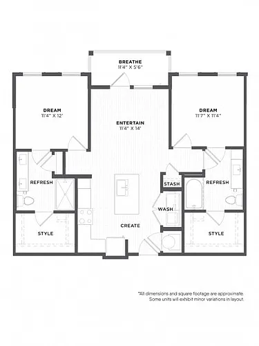 Floor plan B1C