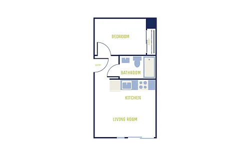 Floor plan 1X1 C