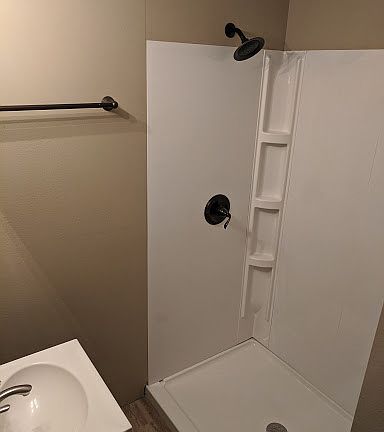 Bathroom - view of sink and shower