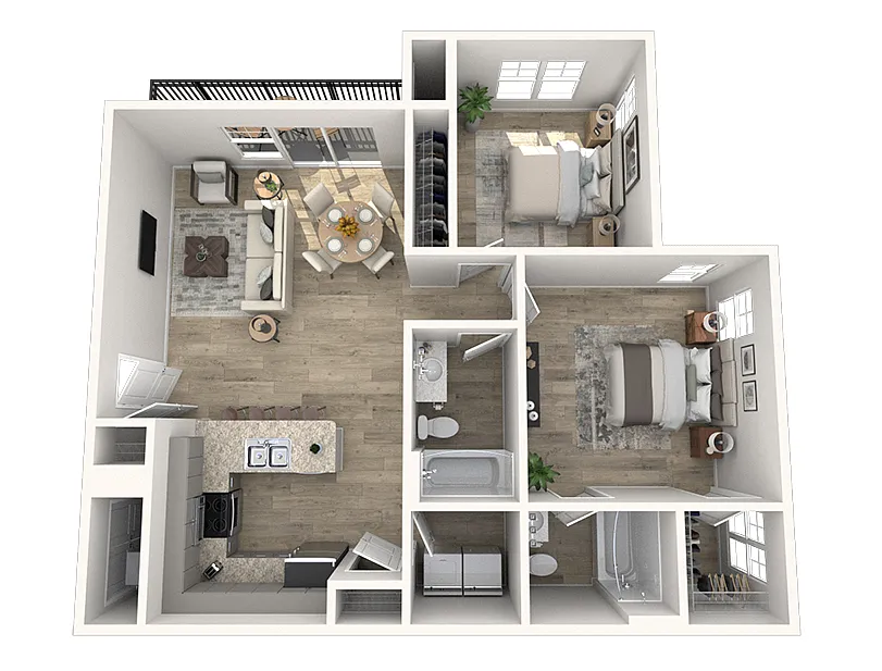 Floor plan 2X2-979
