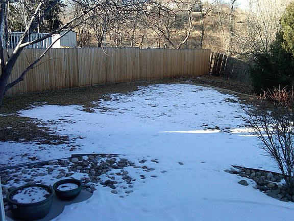 Oversized, Fenced back yard