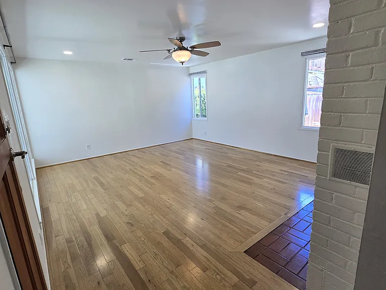 Looking into living room from the dining room