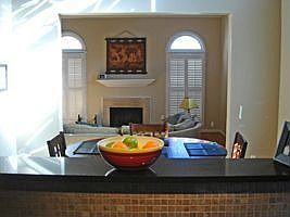 View from Kitchen to LR & DR