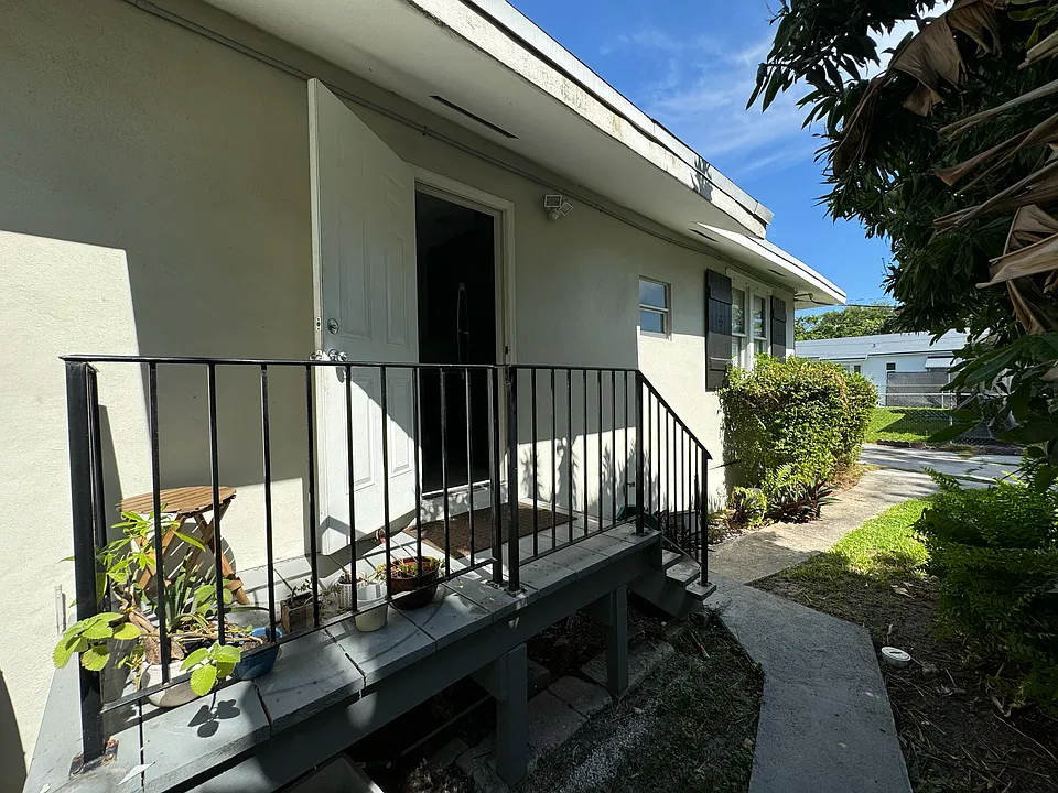 Back entrance.