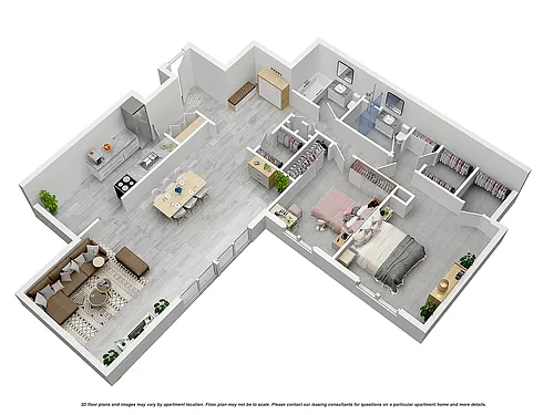 Floor plan 2 BED 2 BATH