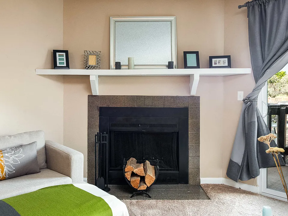 Cozy-up to your own wood-burning fireplace
